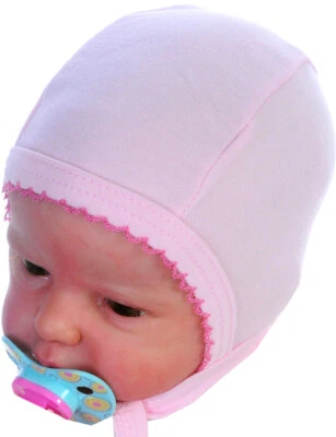 LA BORTINI Mütze Babymütze Erstlingstütze Haube 32-38cm für Neugeborene Frühchen