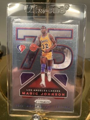 2021-22 Panini Prizm - MAGIC JOHNSON - 75th Anniversary - Image 1 of 3
