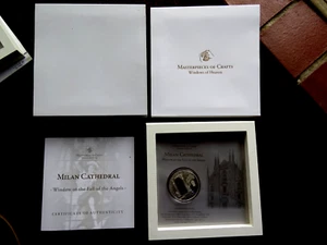 2013 WINDOWS OF HEAVEN Malan Cathedral - Fall Angels 10 $ Silber Cook Islands D11 - Bild 1 von 3