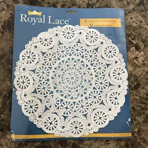 Royal Lace 8 Medallion Lace Dollies 12l” Diameter New - Picture 1 of 2