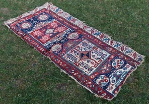 2.46' x 5.25' Rug Fragmented Rug Anatolian OLD FAST Shipment With UPS 11189 - Picture 1 of 10
