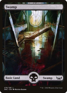 MTG ~ Swamp (Foil) Full Art Basic Land (276) Streets Of New Capenna ~ Near Mint - Picture 1 of 1
