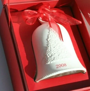 Hallmark Keepsake Decorazione Natalizia 2008 Porcellana Campana Datata in Scatola Originale - Foto 1 di 11