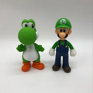 2X New Super Mario Bros. U Luigi & Yoshi Doll PVC Plastic Action Figure Toy 5.5" - Picture 1 of 4