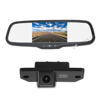 Rear View Backup Camera & Clip-on Mirror Monitor for Ford Focus 2 Sedan C-Max - Image 1 of 4