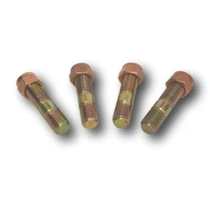 TURBO STUD & COPPER LOCK NUT SET OF 4 - M10 X 1.25 X 41MM LONG - Picture 1 of 3