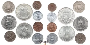 Eslovaquia, 1. República, 9 monedas de 10 Halierov a 20 coronas 1939-1945, vz-prfr - Imagen 1 de 1