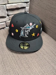 Florida Marlins New Era 59fifty Fitted Hat Size 7 3/4 Holly New - Picture 1 of 8