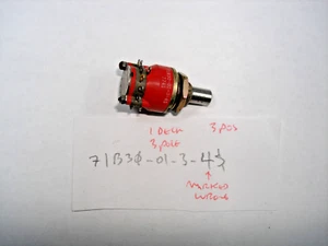 3P3T Rotary Switch Grayhill 3 Pole 3 Position 71B30-01-3-3S 3PTT Shorting - Picture 1 of 3