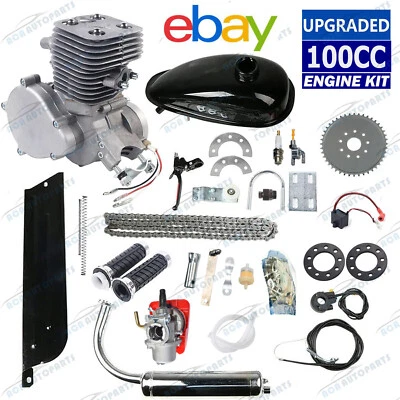 100CC 2 Stroke Motor Motorised Bike Bicycle Motorized Engine Conversion Kit - image 1 of 4