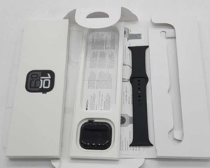 Apple Watch Series 10 GPS + Cellular 46mm Jet Black - Black Band - Photo 1 sur 3