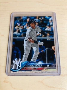 Tarjeta de novato base 2018 Gleyber Torres Topps actualización #US200 RC - New York Yankees - Imagen 1 de 2