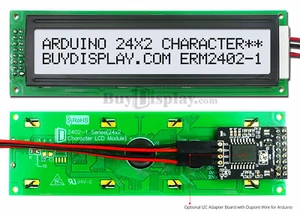 White IIC/I2C/TWI Character 24x2 LCD Display Module for Arduino w/Wire,Library - Picture 1 of 3