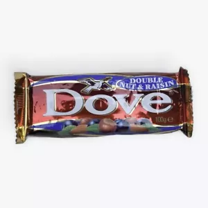 *UNOPENED* Dove Chocolate Double Nut & Raisin Vintage 1995 - Picture 1 of 2