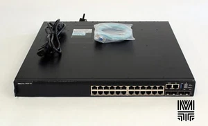 Dell N3224P-ON 24x1G RJ-45, 4x10G SFP+, 2x100G QSFP28, PoE - Picture 1 of 5