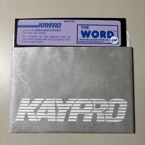 Vintage 1983 KAYPRO THE WORD Plus Software 5.25” Floppy Disk VHTF - Picture 1 of 5