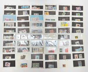 Briefmarken Briefmarken weltweit Lot Vintage 60 Hüllen Tüten ungesucht VIDEO Lot #3 - Bild 1 von 16