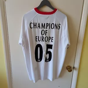 Reebok Liverpool Football Club LFC 2005-2006 White Away Football Soccer Shirt XL - Picture 1 of 24