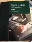 Working In A Legal Environment - Paperback By Diana Collis - Good