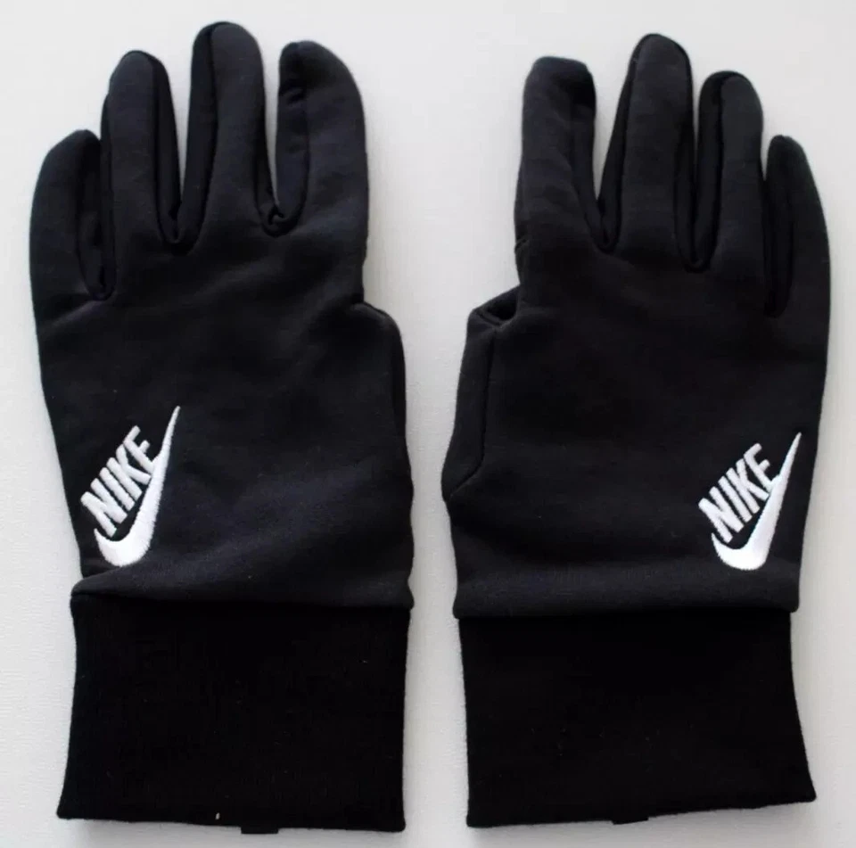 Nike Club Fleece Gloves Womens Medium Black/White