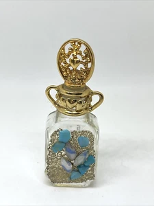 Vintage Italian Glass Stones Adrian Perfume Bottle EMPTY - Picture 1 of 7