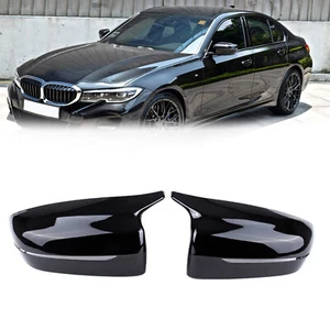 For 17-2023 BMW G30 G20 G11 G12 M Style Gloss Black Door Wing Mirror Cover Caps - Picture 1 of 12