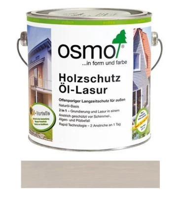 Osmo Holzschutz Öl-Lasur für Holz im Außenbereich Perlgrau 2,5L NEU - Bild 1 von 2