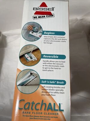 NEW BISSELL Bare Floor Cleaner 3107 Battery Vacuum + Electrostatic Wipe 1 Step - Image 1 of 4