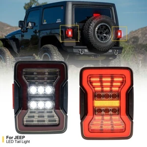 Luz de marcha atrás LED de freno trasero ahumado para Jeep Wrangler JK 2007-2018 - Imagen 1 de 17