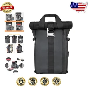 Ergonomic Waterproof Camera Pack for DSLR/SRL with Expandable Roll Top & Comfort - Bild 1 von 8