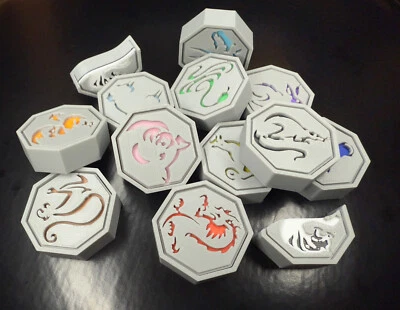 Jackie Chan Adventures - 12 Magic Talismans - 33mm/1.3 in wide and 7.6mm/0.30in - Image 1 of 4