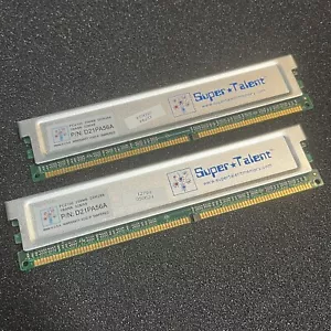 2pcs Super Talent D21PA56A 256MB DDR 266MHZ PC2100 184-PIN MEMORY - Picture 1 of 4