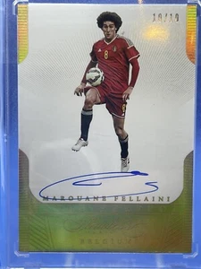 2016 Panini FLAWLESS Pitch Perfect GOLD AUTO Marouane Fellaini Belgium 10/10 SSP - Picture 1 of 1