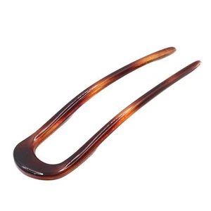Parcelona French Large 4.75" Tortoise Shell Celluloid Hair Pin Stick for Women - Picture 1 of 13