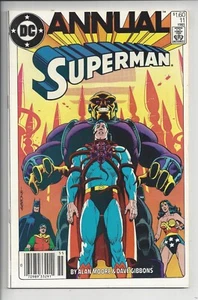 Superman Annual 11 VF-(7.5) 1985🍁$1.60 Edizione Edicola Canadese🍁 1° Nero M - Foto 1 di 2