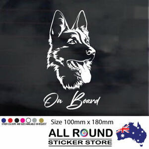 German Shepherd sticker decal for car , fridge, laptop, toolbox,  window, vehicl