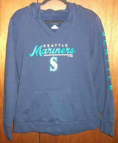 Fanatics SEATTLE MARINERS LOGO HOODIE Men's Size Large Blue EUC Worn Once Cover
