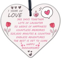 Personalised 1st First Wedding Anniversary Gifts Husband Wife Paper Anniversary Ebay