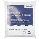 Tosnail 2 Pack Extra Thick 4-Mil Queen Size Heavy Duty Mattress Bag Cover for...