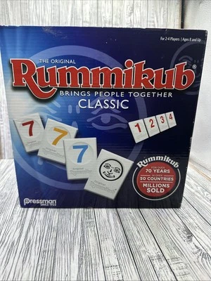 Rummikub by Pressman - Classic Edition - The Original Rummy Tile Game, Blue - Image 1 of 3