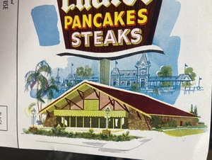 July 1961 Anaheim, Calif. CHALET Restaurant Pancakes & Steaks @DISNEYLAND MENU - Picture 1 of 5