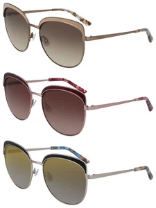 Bebe Women's Metal Round Sunglasses w/ Top Brow Detail - BB7206 - Picture 1 of 5