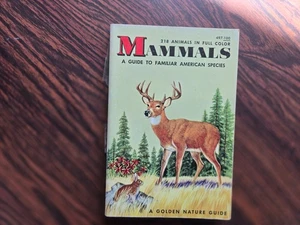Vintage 1955 Mammals Book Guide to Familiar American Species Illustrated - Picture 1 of 13