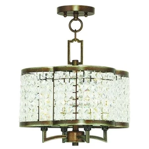 Livex Lighting Grammercy Convertible Mini Chandelier in Palacial Bronze - Picture 1 of 1