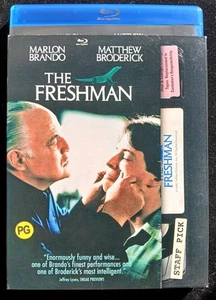 THE FRESHMAN Blu-ray Matthew Broderick Marlon Brando Retro VHS SLIPCOVER Classic - Picture 1 of 2