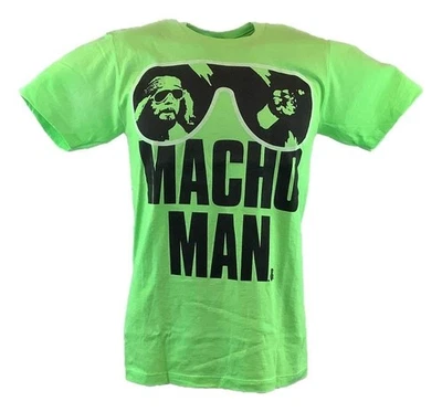 Macho Man Randy Savage Neon Green Mens T-shirt - Image 1 of 4