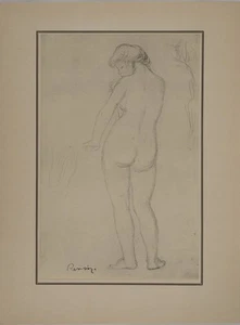 Pierre-Auguste RENOIR : La baigneuse, Lithographie et pochoir signée - Picture 1 of 6