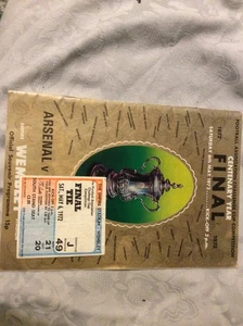 1972 FA CUP FINAL ARSENAL V LEEDS UNITED + TICKET E - Picture 1 of 1
