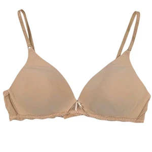 Victoria's Secret DREAM ANGELS No Wire Bra Women's Size 36B Beige Wireless Bow * - Picture 1 of 5