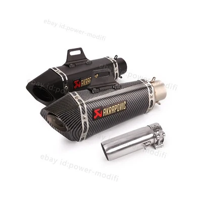 Silenciador de escape negro 51 mm para Yamaha YZF R6 2006-2025 tubo medio deslizable YZF-R6 Foto 1 de 4